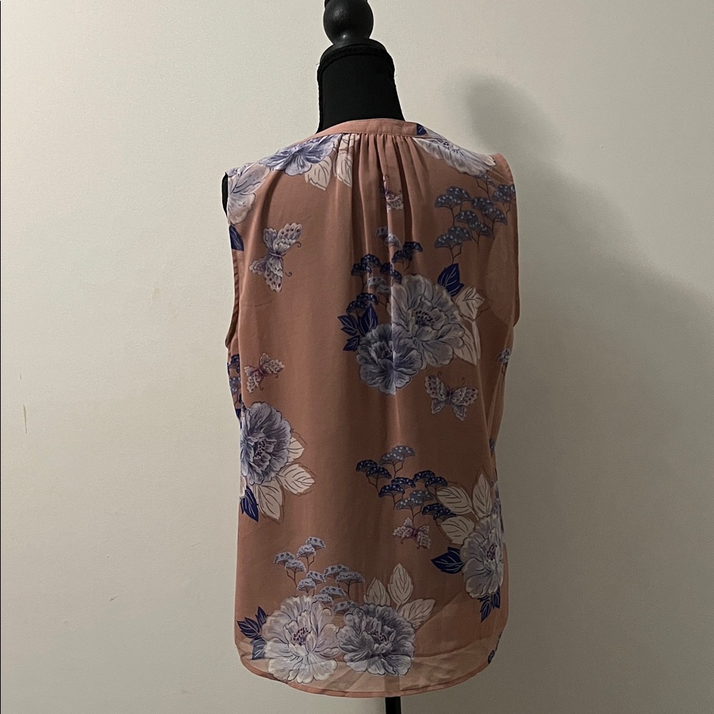 Daniel Rainn Pink and Blue Floral Blouse - Picture 5 of 8